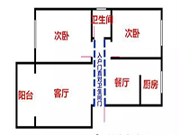 入戶門正對(duì)著衛(wèi)生間，客人來了太尷尬了